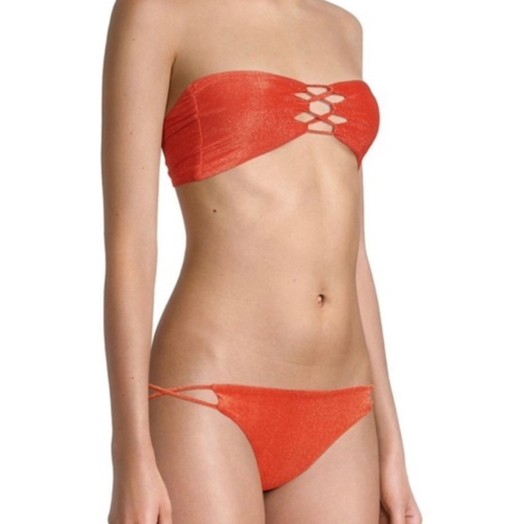 NEW Never Worn Sara Cristina Hava Shimmering Bikini Set, Xs - Picture 9 of 9